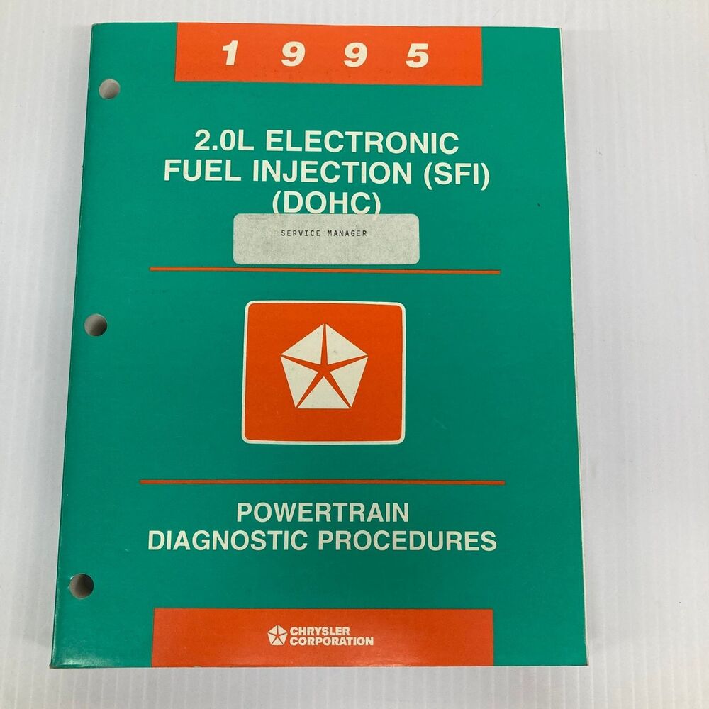 Chrysler 2.0L SFI DOHC Powertrain Diagnostic Procedures 1995